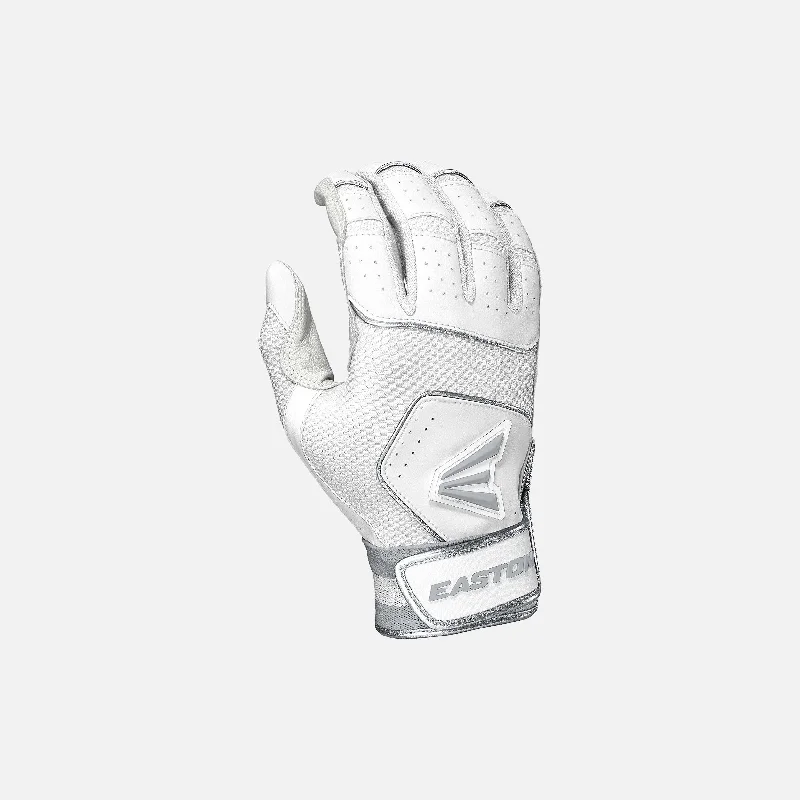 Baseball Glove With Mesh Back-Youth Walk-Off NX Batting Glove, White