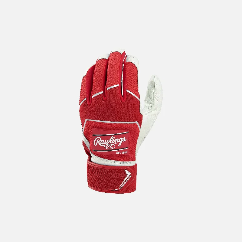 Baseball Glove With Team Logo-Adult Workhorse Baseball Battling Glove, Scarlet