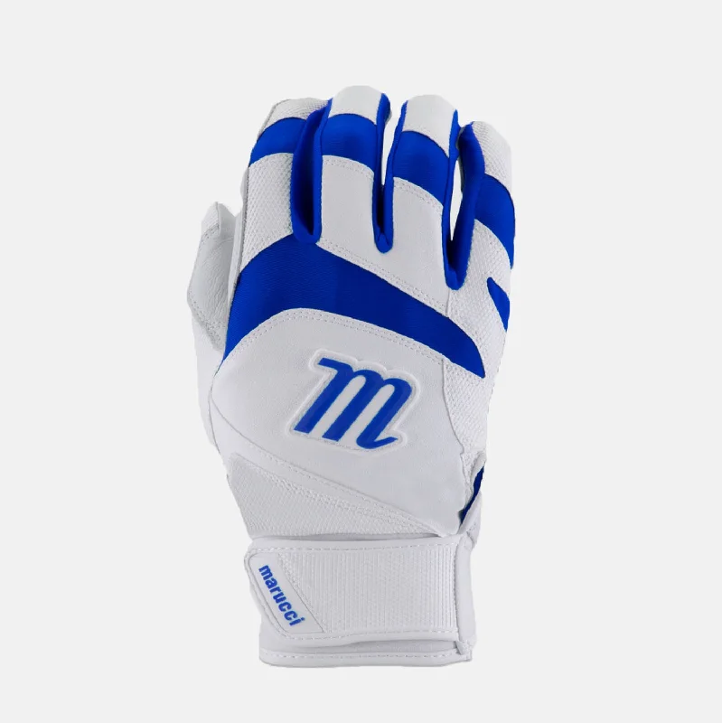 Game-Ready Baseball Glove-Signature Youth Batting Gloves, White/Blue