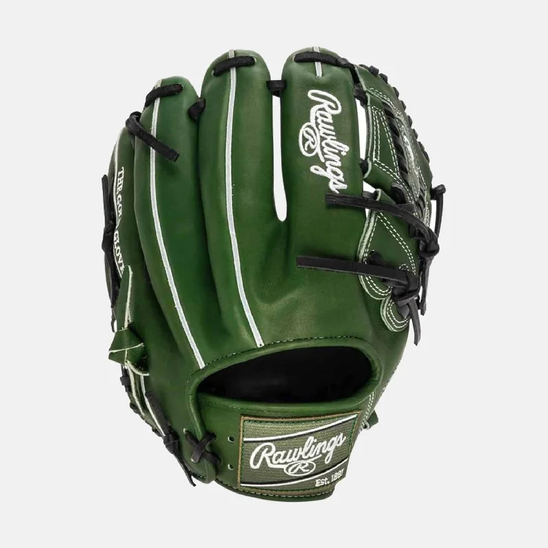 Adult Baseball Glove-PRO205-30MG Heart of the Hide Military Green 11.75 Glove, Right Hand Thrower