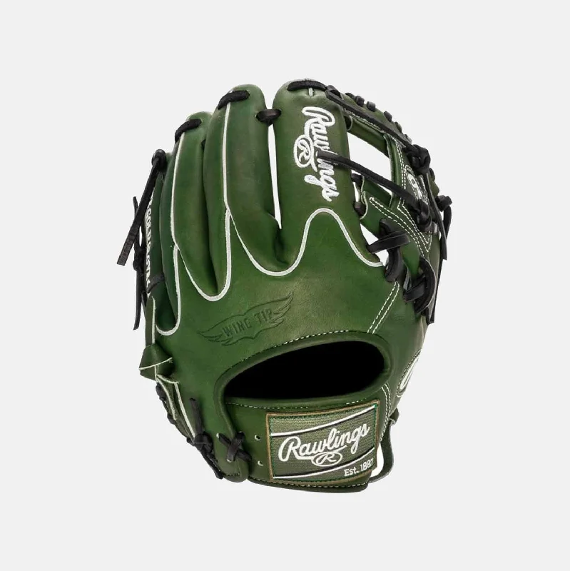 Kids Baseball Glove-Heart of the Hide Military Green 11.75 Glove, Right Hand Thrower