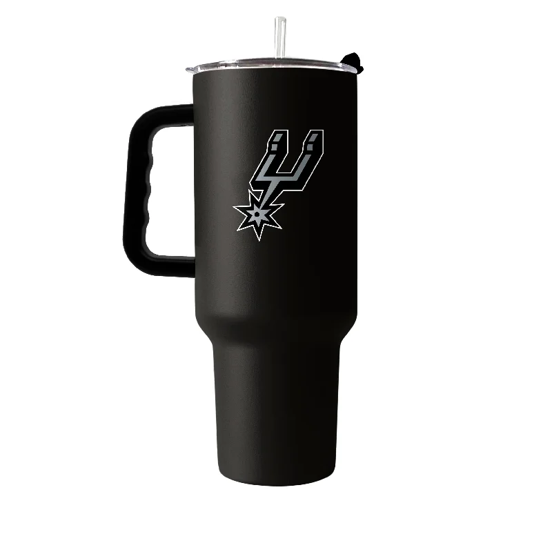 Recycled Material Team Mug-San Antonio Spurs 40oz Flipside Powder Coat Tumbler