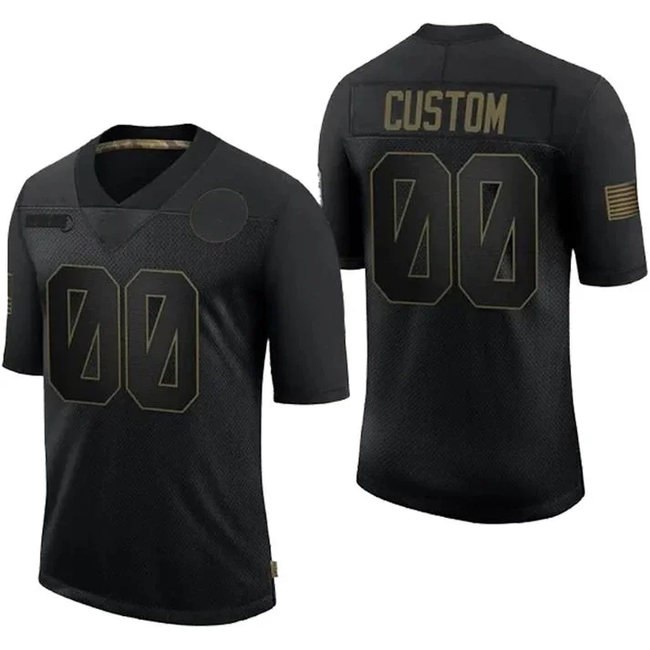 Football Jersey With Celebrity Signature-Custom MN.Vikings 32 Team Stitched Black Limited 2020 Salute To Service Jerseys Football Jerseys