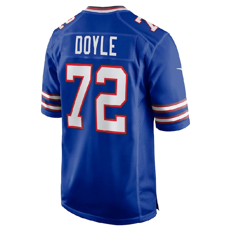 Football Jersey With Extra Ventilation-B.Bills #72 Tommy Doyle Royal Game Player Jersey American Stitched Football Jerseys