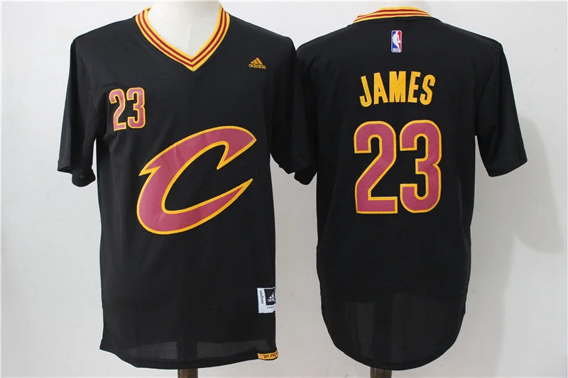 Basketball Jersey With Complete Outfit Set-Cavaliers 23 LeBron James Black Pride Swingman Basketball Jersey