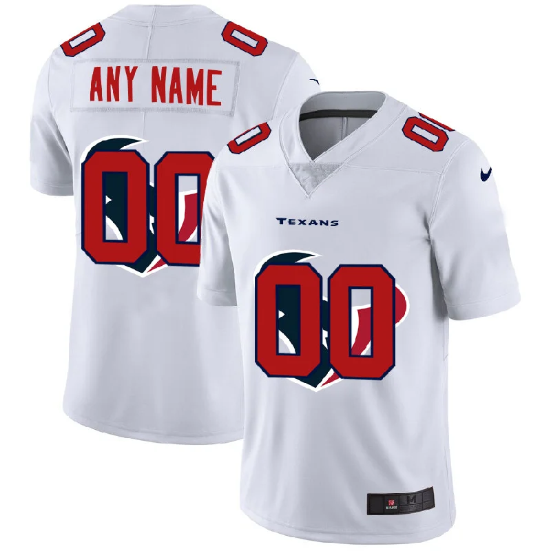 Football Jersey With Extra Ventilation-Custom H.Texans White Team Big Logo Vapor Untouchable Limited American Jerseys Stitched Football Jerseys