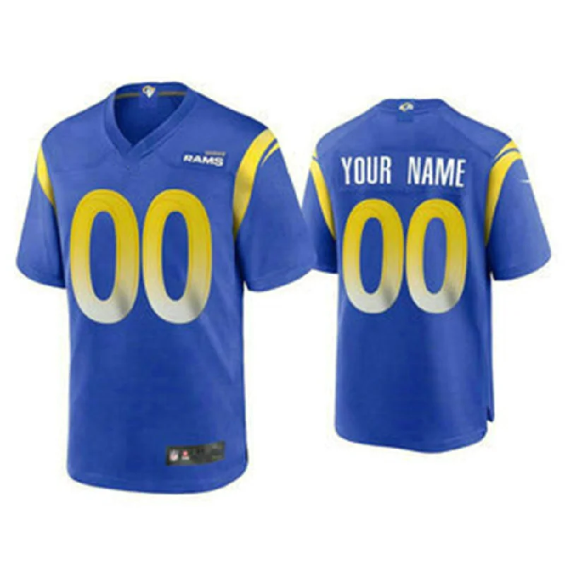 Game Day Football Jersey-Custom LA.Rams Royal Limited Jersey American Stitched Jersey Football Jerseys