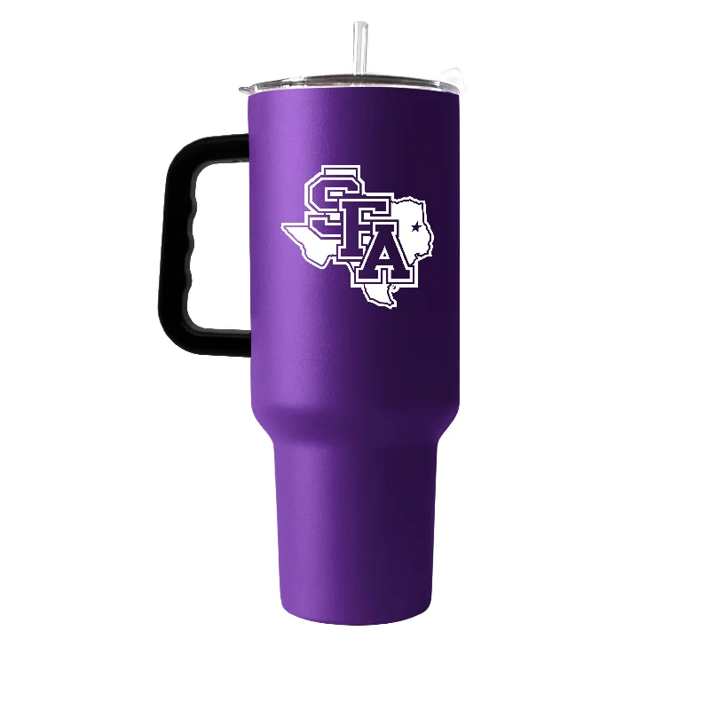 Rugby Field Team Mug-Stephen F Austin 40oz Flipside Powder Coat Tumbler