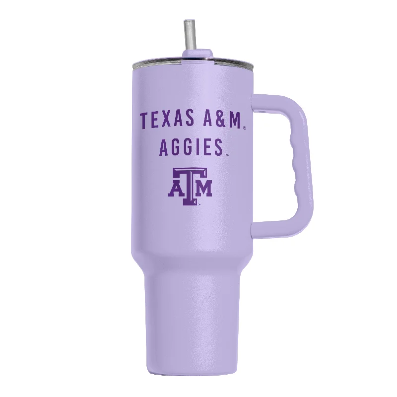 Clubhouse Team Mug-Texas A&M 40oz Tonal Lavender Powder Coat Tumbler