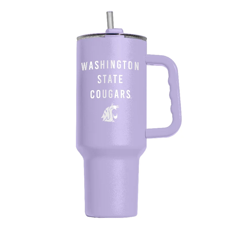 Ultra Rare Team Mug-Washington State 40oz Tonal Lavender Powder Coat Tumbler