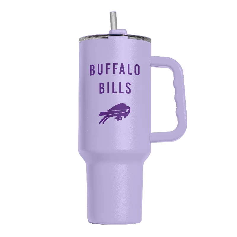 Cheerleading Team Mug-Buffalo Bills 40oz Tonal Lavender Powder Coat Tumbler