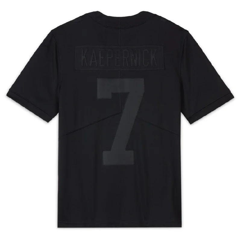 Football Jersey With Limited Release-Men's New All Black #7 Colin Kaepernick Football Jerseys American Jersey