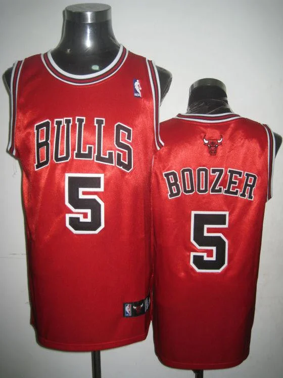 Basketball Jersey For Winter-Bulls 5 Boozer Red Basketball Jerseys