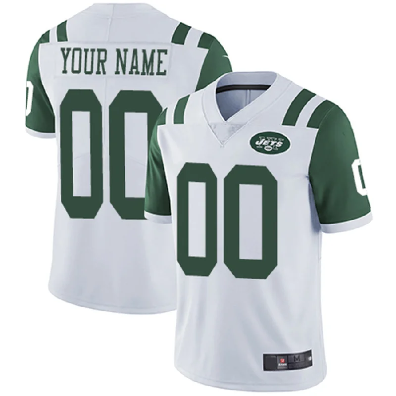 Football Jersey For Birthday Gifts-Custom NY.Jets Road White Vapor Untouchable Limited Jersey American Stitched Jersey Football Jerseys