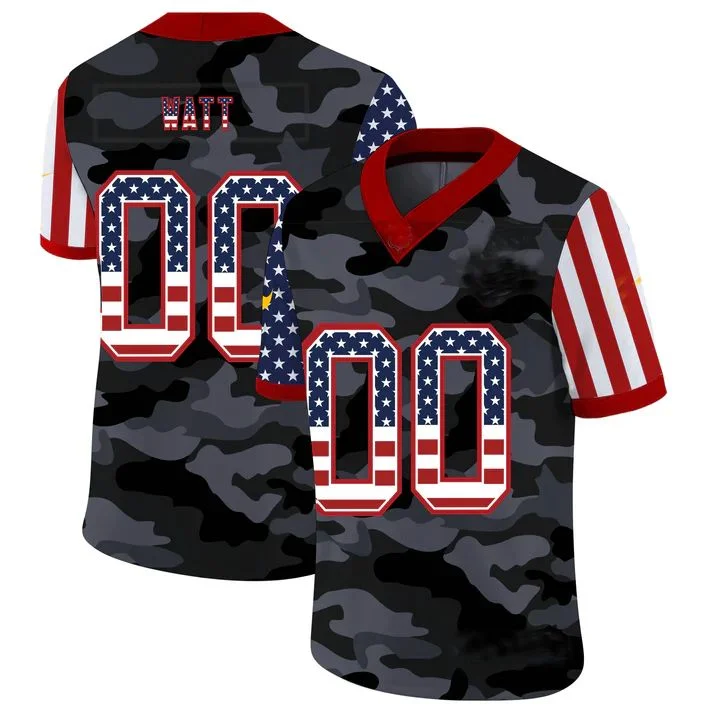 Football Jersey For Tournaments-Custom C.Bears  American Team 32 and Number and Name 2020 Camo Salute to Service Limited Jersey Stitched Jersey Football Jerseys