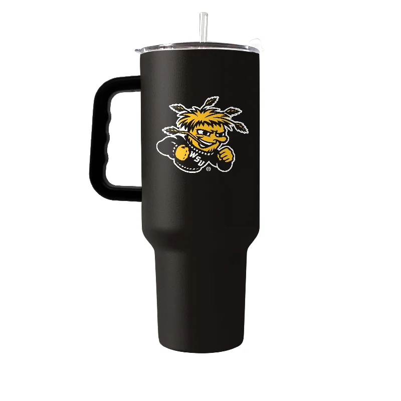 Hockey Rink Team Mug-Wichita State 40oz Flipside Powder Coat Tumbler