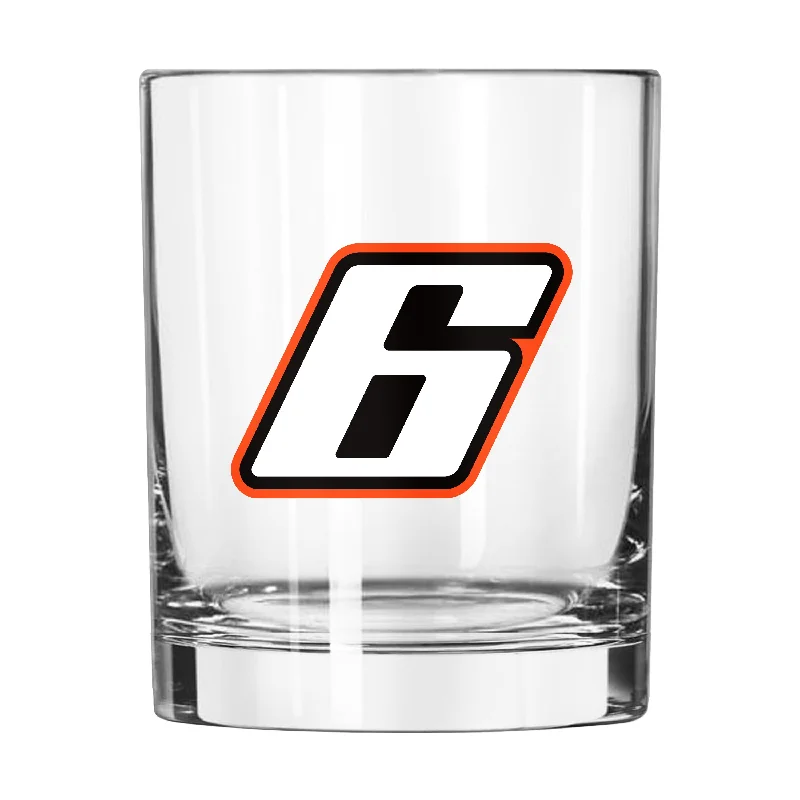 Hot Chocolate Team Mug-Brad Keselowski 14oz Logo Rocks Glass