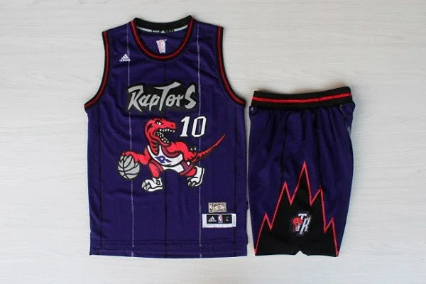 Basketball Jersey With Ultra-Lightweight Design-Raptors 10 Ross Purple Hardwood Classics Basketball Jerseys(With Shorts)