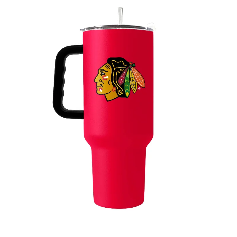 Plastic Team Mug-Chicago Blackhawks 40oz Flipside Powder Coat Tumbler