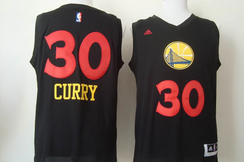 Basketball Jersey For Valentine's Day-Warriors 30 Curry Black Fashion Basketball Jerseys