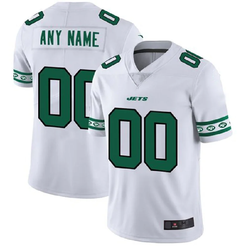 Football Jersey For Fans-Custom NY.Jets White Team Logo Vapor Limited Jersey American Stitched Jersey Football Jerseys