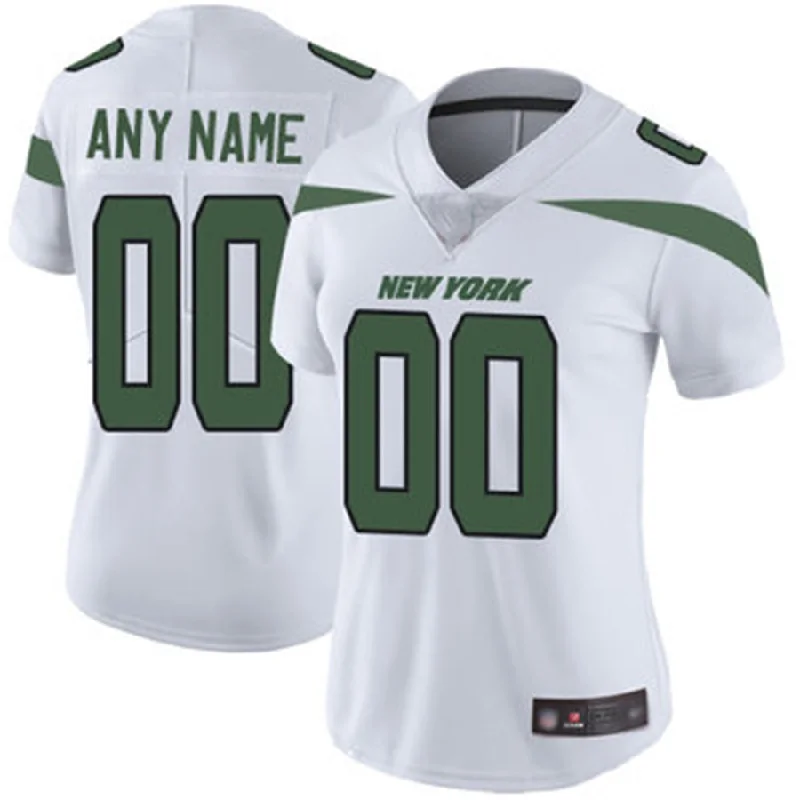 Football Jersey With Pockets-Custom NY.Jets Home Road Jersey White Vapor Untouchable Football Limited Jersey American Stitched Jersey Football Jerseys