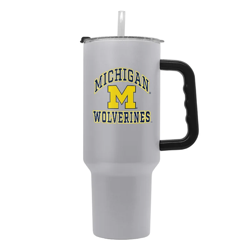 Office Team Mug-Michigan 40oz Athletic Powder Coat Tumbler