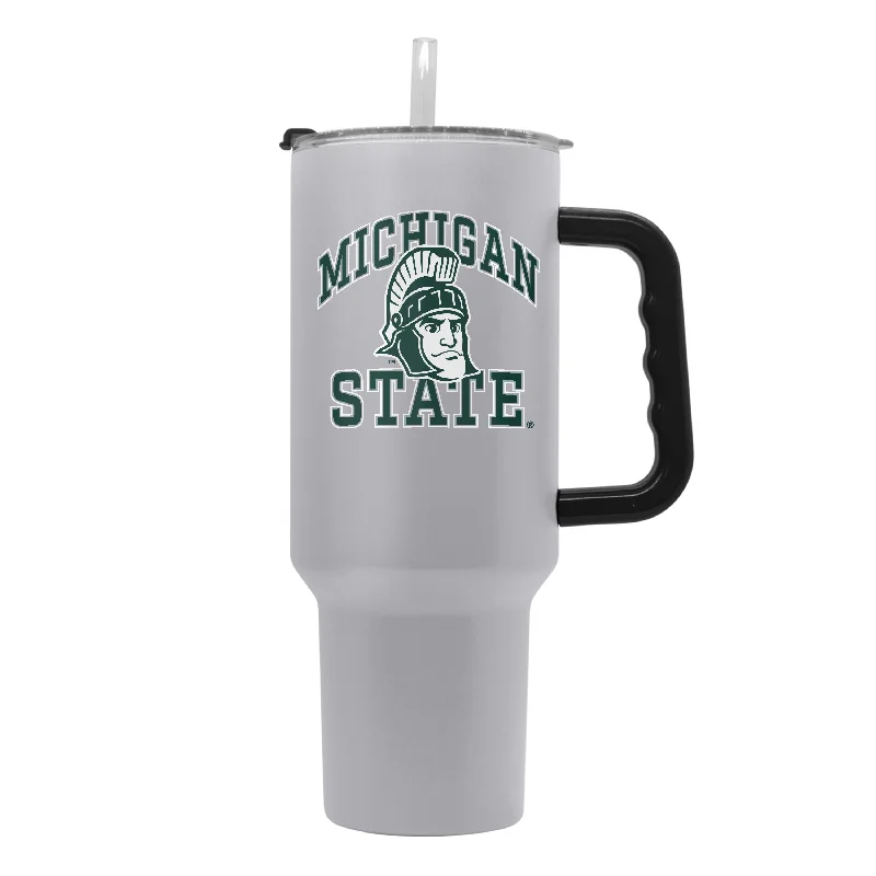 Corporate Team Mug-Michigan State 40oz Athletic Powder Coat Tumbler