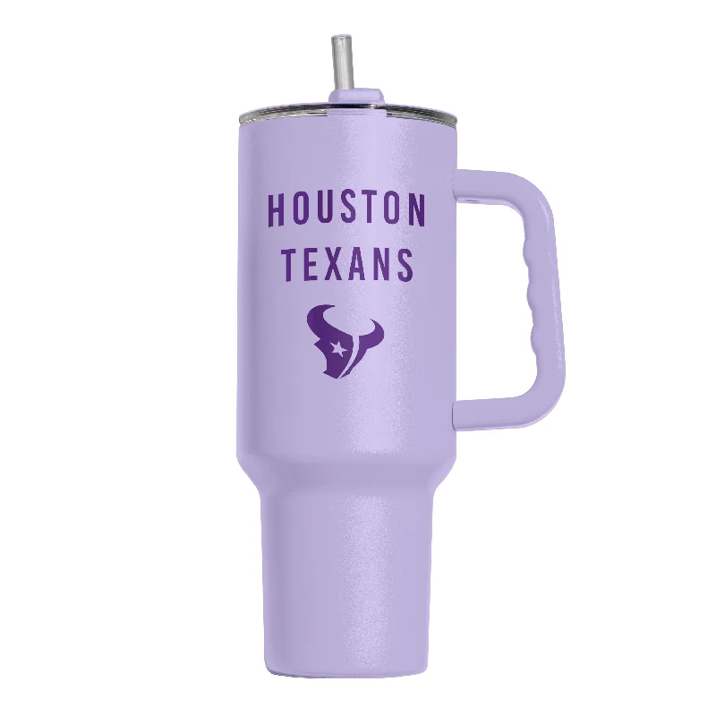 Fan Club Team Mug-Houston Texans 40oz Tonal Lavender Powder Coat Tumbler