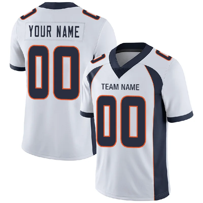 Football Jersey With 90s Style-Custom D.Broncos Stitched American Jerseys Personalize Birthday Gifts White Football Jersey