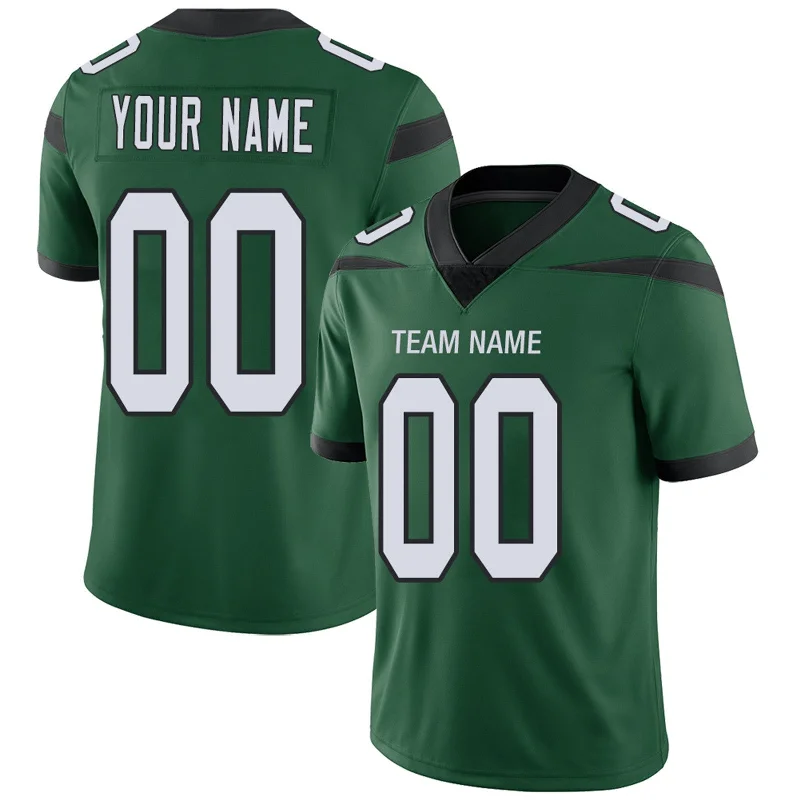 Football Jersey With UV Protection-Custom NY.Jets Football Jerseys Team Player or Personalized Design Your Own Name for Men's Women's Youth Jerseys Green