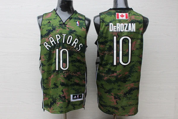 Basketball Jersey With Anti-Odor Technology-Raptors 10 DeMar DeRozan Camo Canada Flag Swingman Basketball Jersey