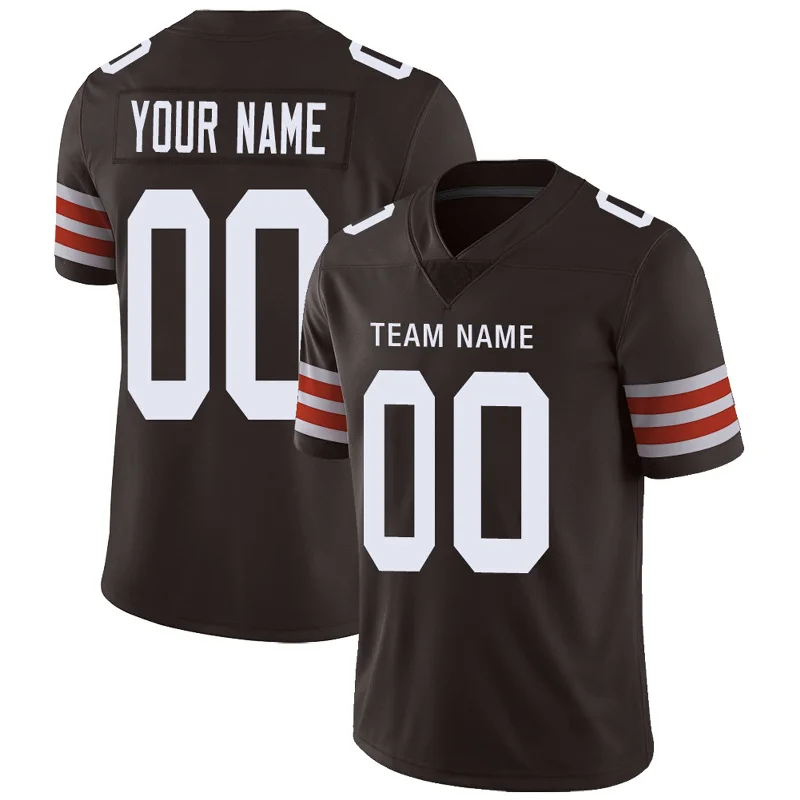 Football Jersey With Monochrome Look-Custom C.Browns Football Jersey Team Player or Personalized Design Your Own Name for Men's Women's Youth Jerseys Brown