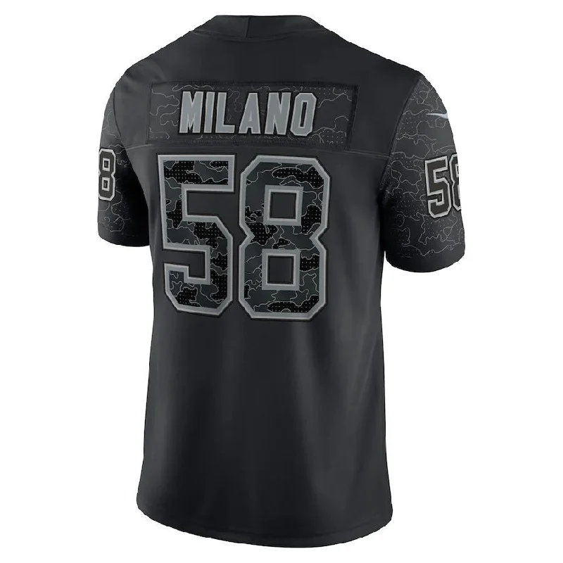 Replica Football Jersey-B.Bills #58 Matt Milano Black RFLCTV Limited Jersey American Stitched Football Jerseys