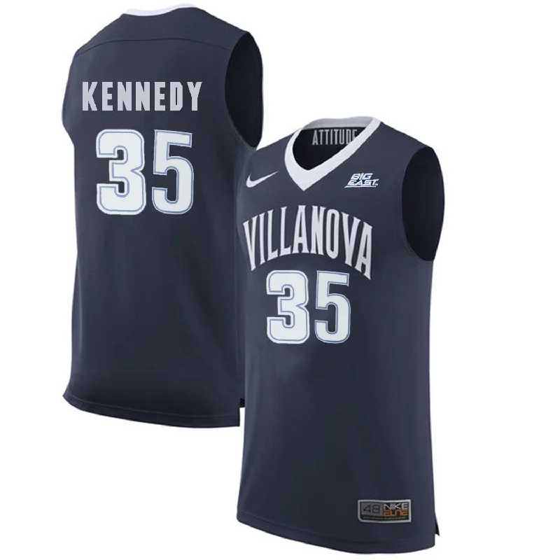 Breathable Basketball Jersey-Villanova Wildcats 35 Matt Kennedy Navy College Basketball Elite Basketball Jersey