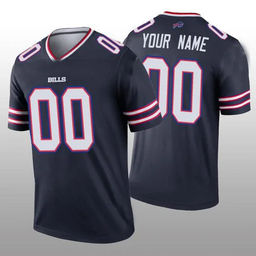 Alternate Football Jersey-Custom B.Bills Navy Inverted Legend Jersey Stitched Jersey Football Jerseys