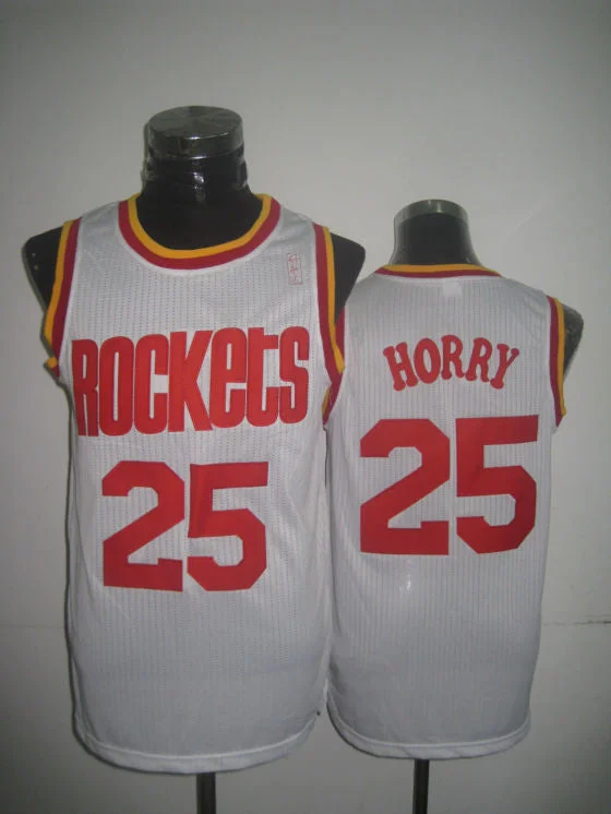 Basketball Jersey With Fashion-Forward Appeal-Rockets 25 Horry White New Revolution 30 Basketball Jerseys