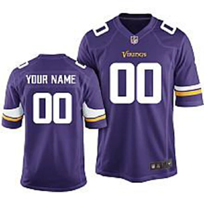 Football Jersey With Custom Design-Custom MN.Vikings Purple Limited Jersey Stitched Jerseys Football Jerseys