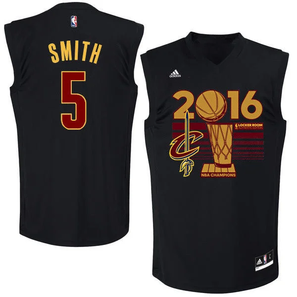 NBA Basketball Jersey-Cavaliers 5 J.R. Smith Black 2016 Finals Champions Basketball Jersey