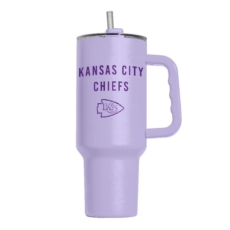 Best Coach Team Mug-Kansas City Chiefs 40oz Tonal Lavender Powder Coat Tumbler