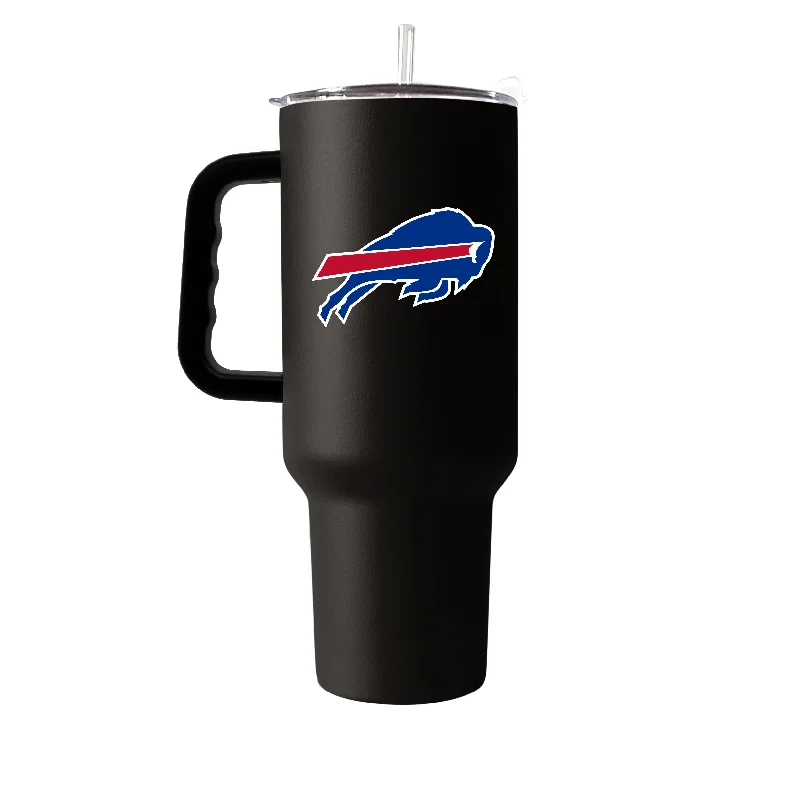 Hot Chocolate Team Mug-Buffalo Bills Black 40oz Flipside Powder Coat Tumbler