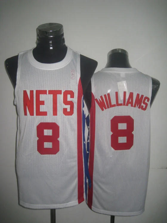 Toddler Basketball Jersey-Nets 8 Williams White New Revolution 30 Basketball Jerseys