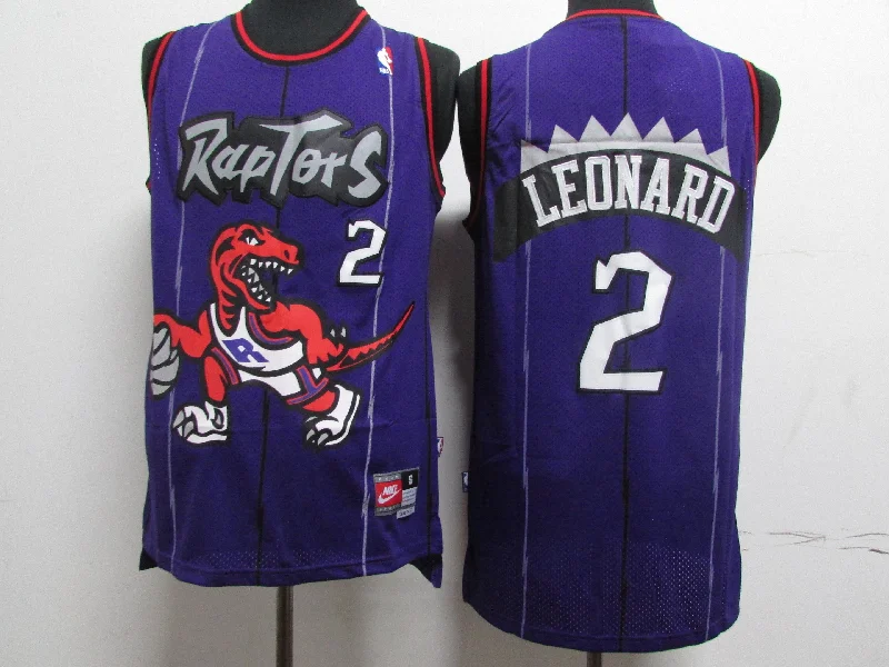 Basketball Jersey With Number-Raptors 2 Kawhi Leonard Purple Swingman Basketball Jersey