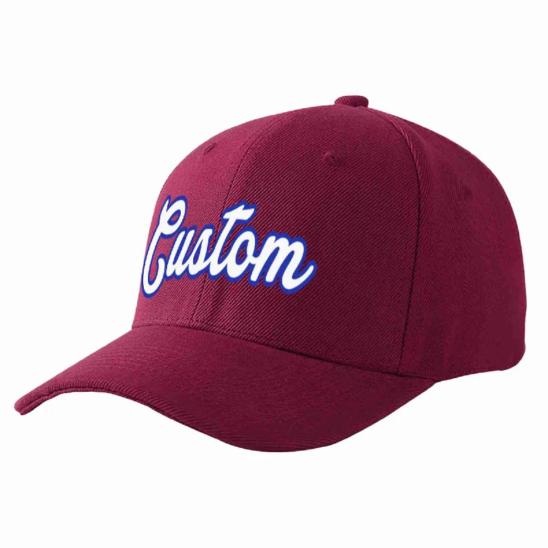 Sequin Baseball Cap-Custom Red Wine White-Royal Curved Eaves Sport Baseball Cap Design for Men/Women/Youth