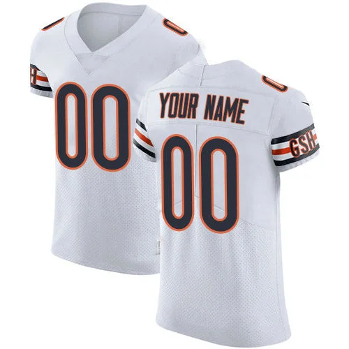 Football Jersey With Team Colors-Custom C.Bears White Vapor Untouchable Custom Elite Jersey Stitched Jersey Football Jerseys