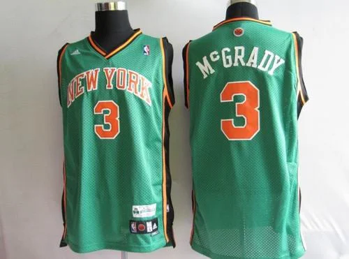 Basketball Jersey For Graduations-Knicks 3 Tracy McGrady Green Basketball Jerseys