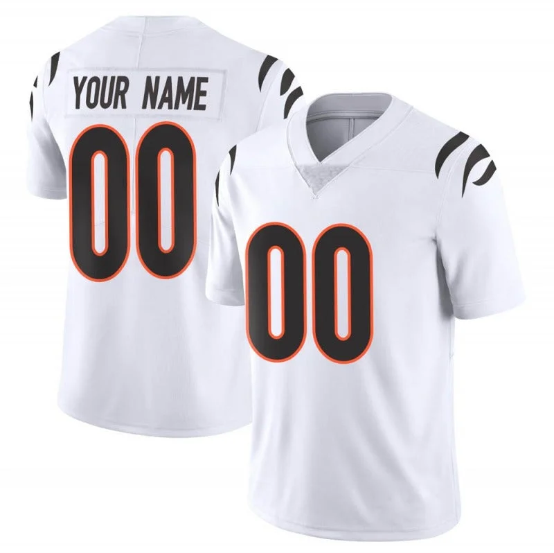 Toddler Football Jersey-Custom C.Bengals White Limited Stitched Football Jerseys 2022 Super Bowl LVI