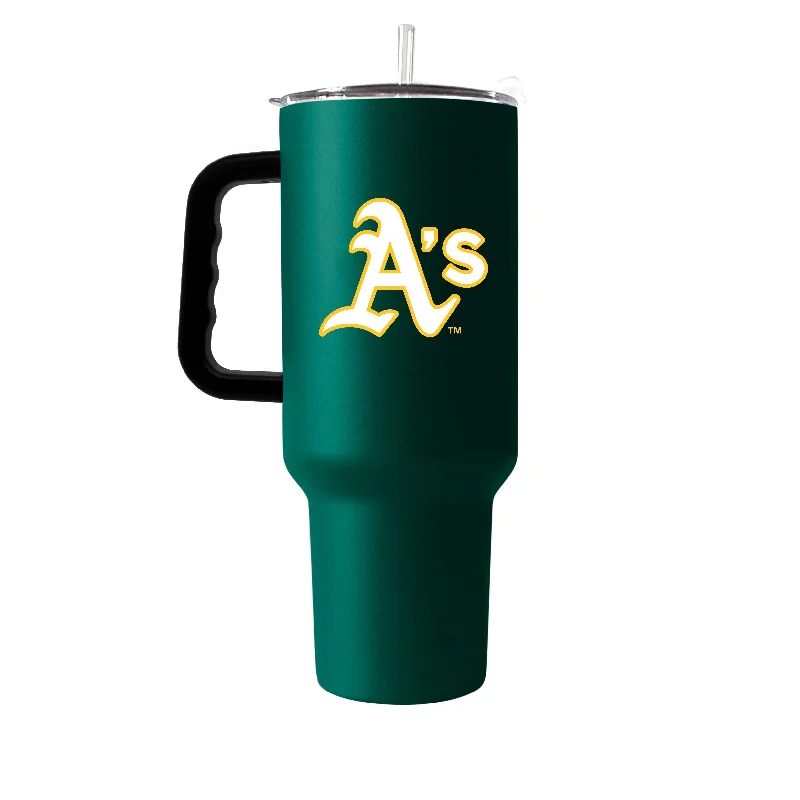 Cartoon Team Mug-Oakland Athletics 40oz Flipside Powder Coat Tumbler