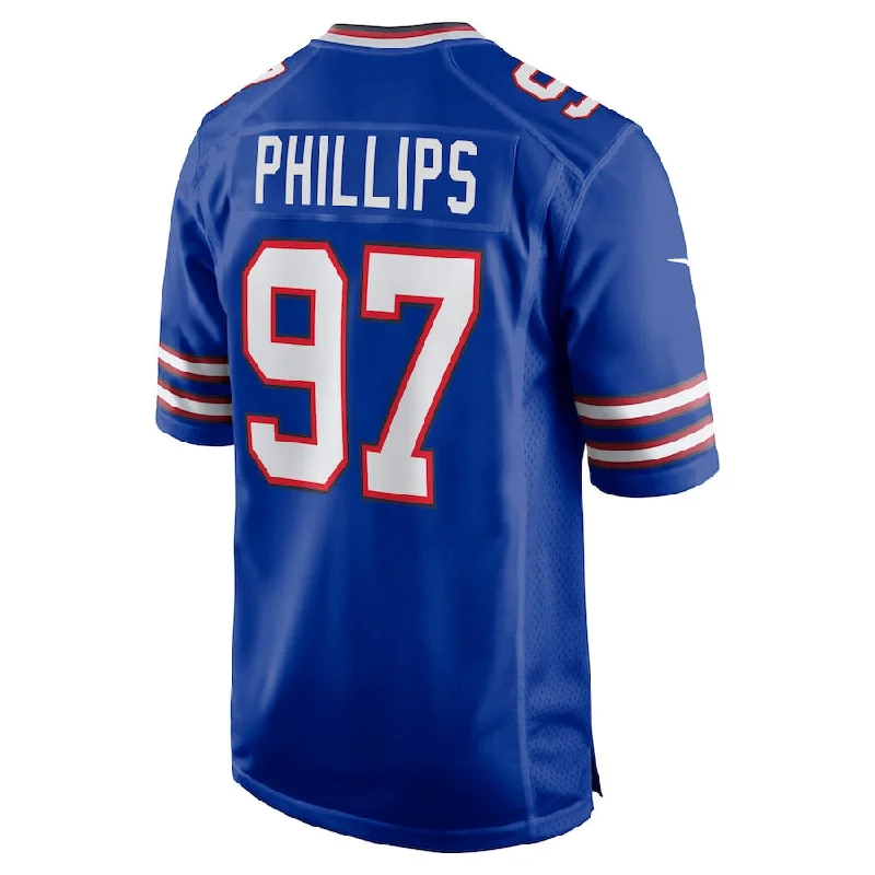 Women's Football Jersey-B.Bills #97 Jordan Phillips Royal Game Jersey American Stitched Football Jerseys