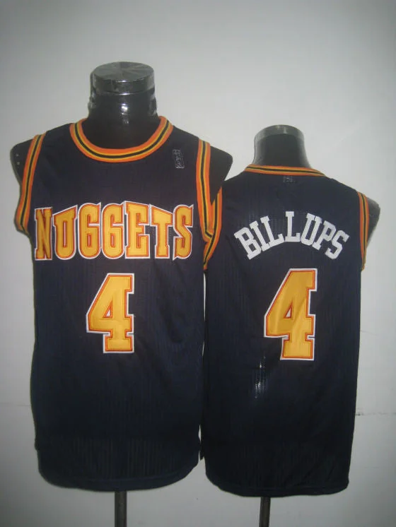 Limited Edition Basketball Jersey-Nuggets 4 Billups Navy Basketball Jerseys